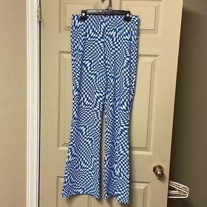 Blue and white GARAGE festival pants! Only worn once!